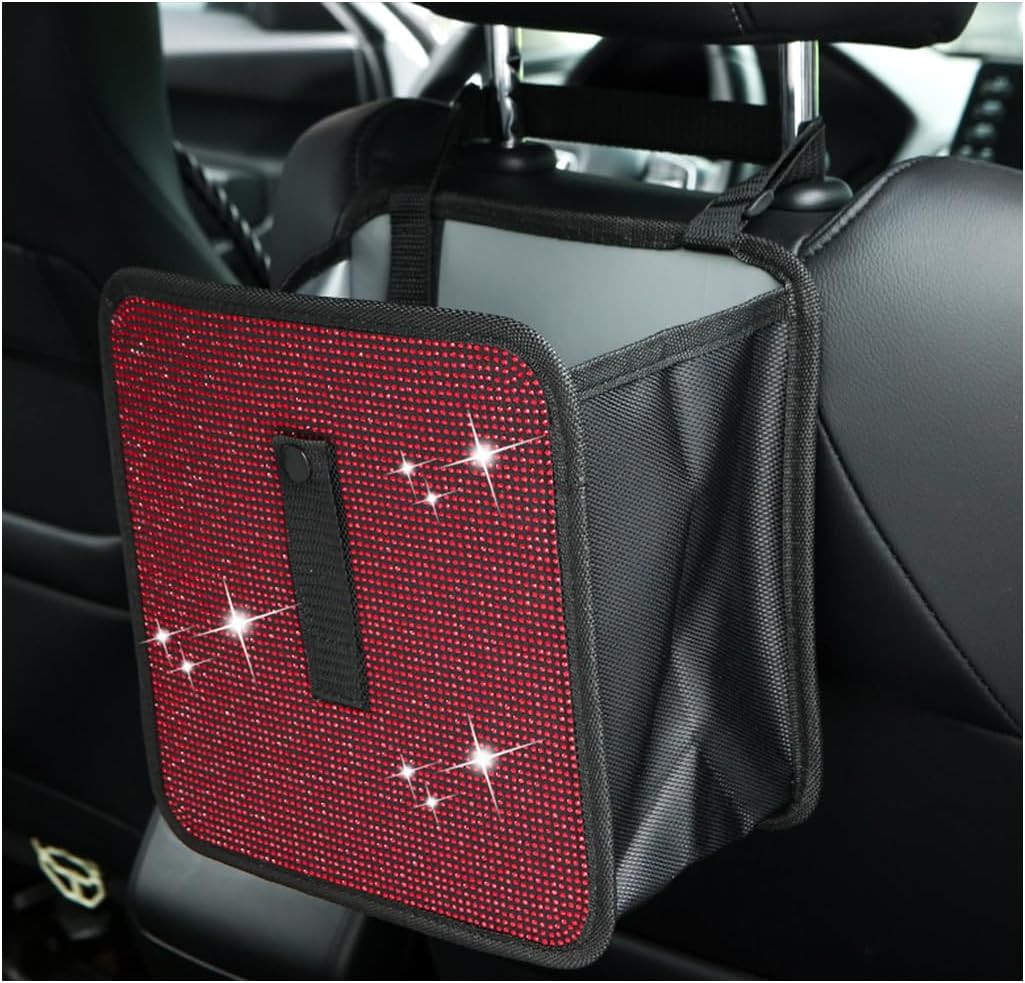 Sparkle Your Ride with Ohleats Bling Trash Can