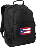 Puerto Rico Flag Backpack Laptop Computer Bag - Padded Laptop