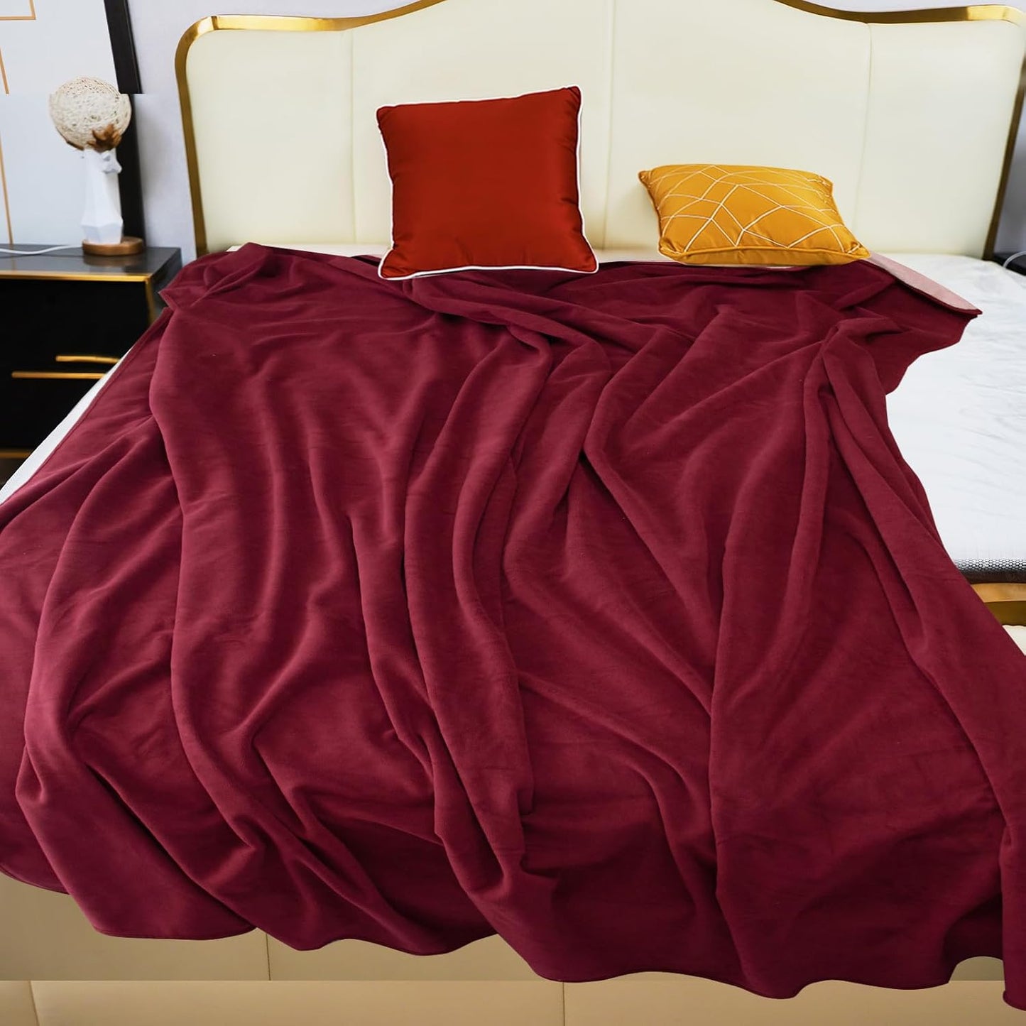 Waterproof Blanket for Bed and Couch, Reversible and Washable