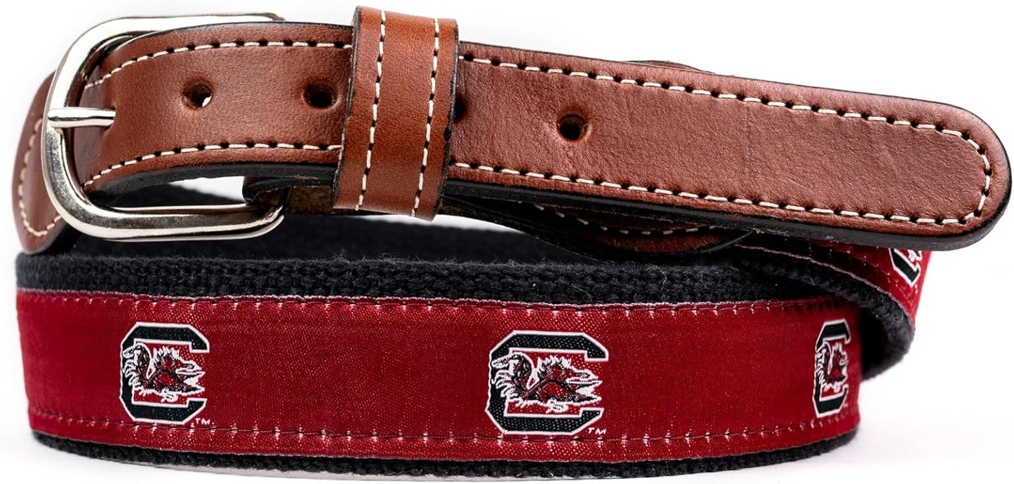 StadiumSpot Web Leather Mens Belt for All-Day Comfort and Style