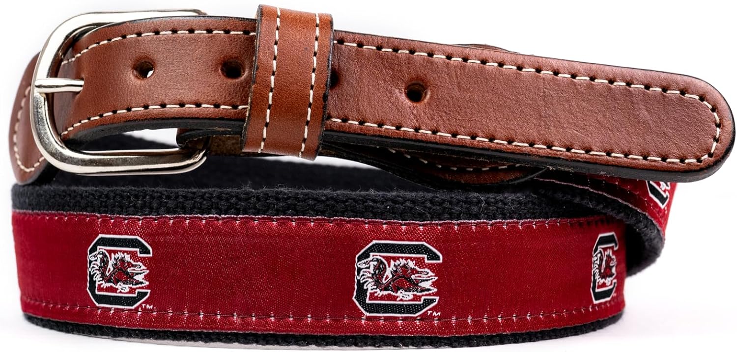 StadiumSpot Web Leather Mens Belt for All-Day Comfort and Style