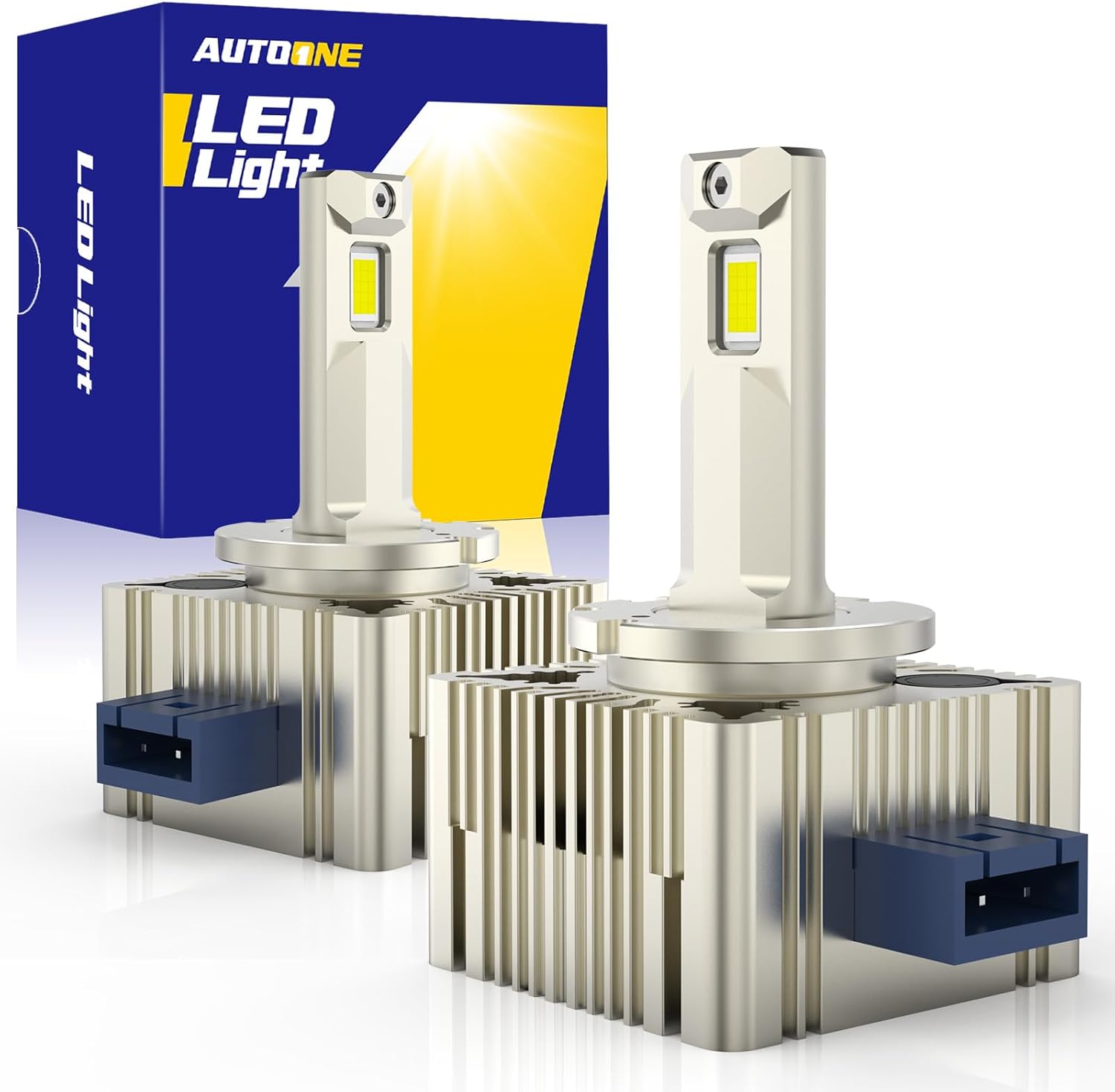 AUTOONE D3S Bulbs: 1000% Brighter, 34000 Lumens, 50000 Hours