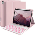Light Pink iPad 11/10.9 in Keyboard Case - Detachable Bluetooth