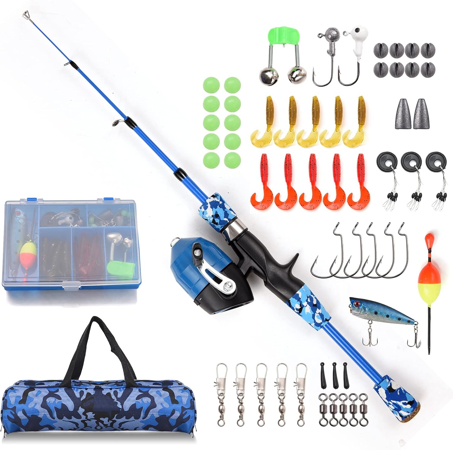 doorslay Kids Fishing Rod Combo: Telescopic Rod with Reel & Full Kit
