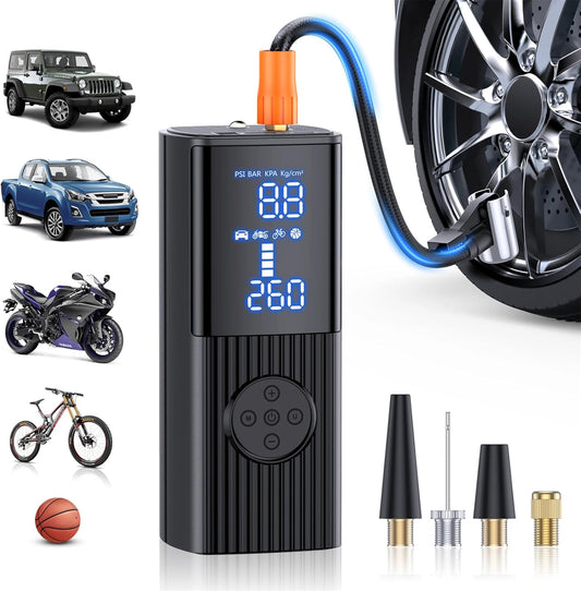 Hafuloky Portable Tire Inflator - 3X Fast Inflation!