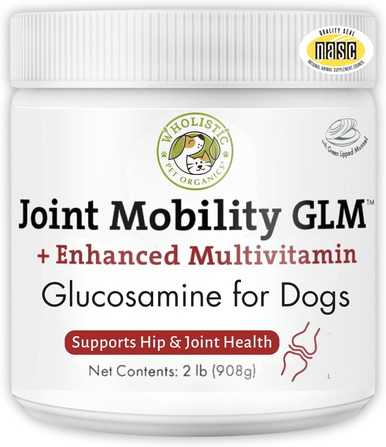 Wholistic Pet Organics Joint Mobility GLM for Dogs - 2 Lb