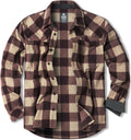 CQR Men's Long Sleeve Heavyweight Fleece Shirt - Warm Casual Layer