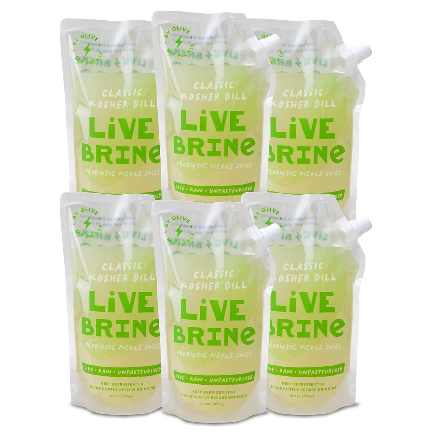 Olive My Pickle Probiotic Pickle Juice for Gut Health & Recovery