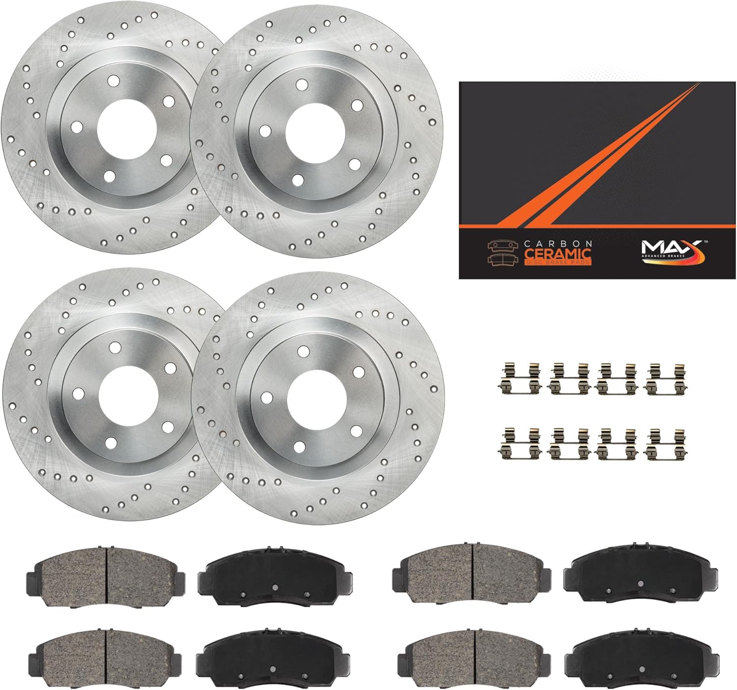 Max Advanced Brakes Front & Rear Brake Kit for Hyundai & Kia