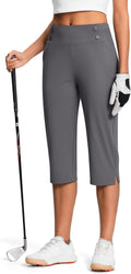 18in Dressy Capri Pants for Women High Waist Stretch - Versatile Golf