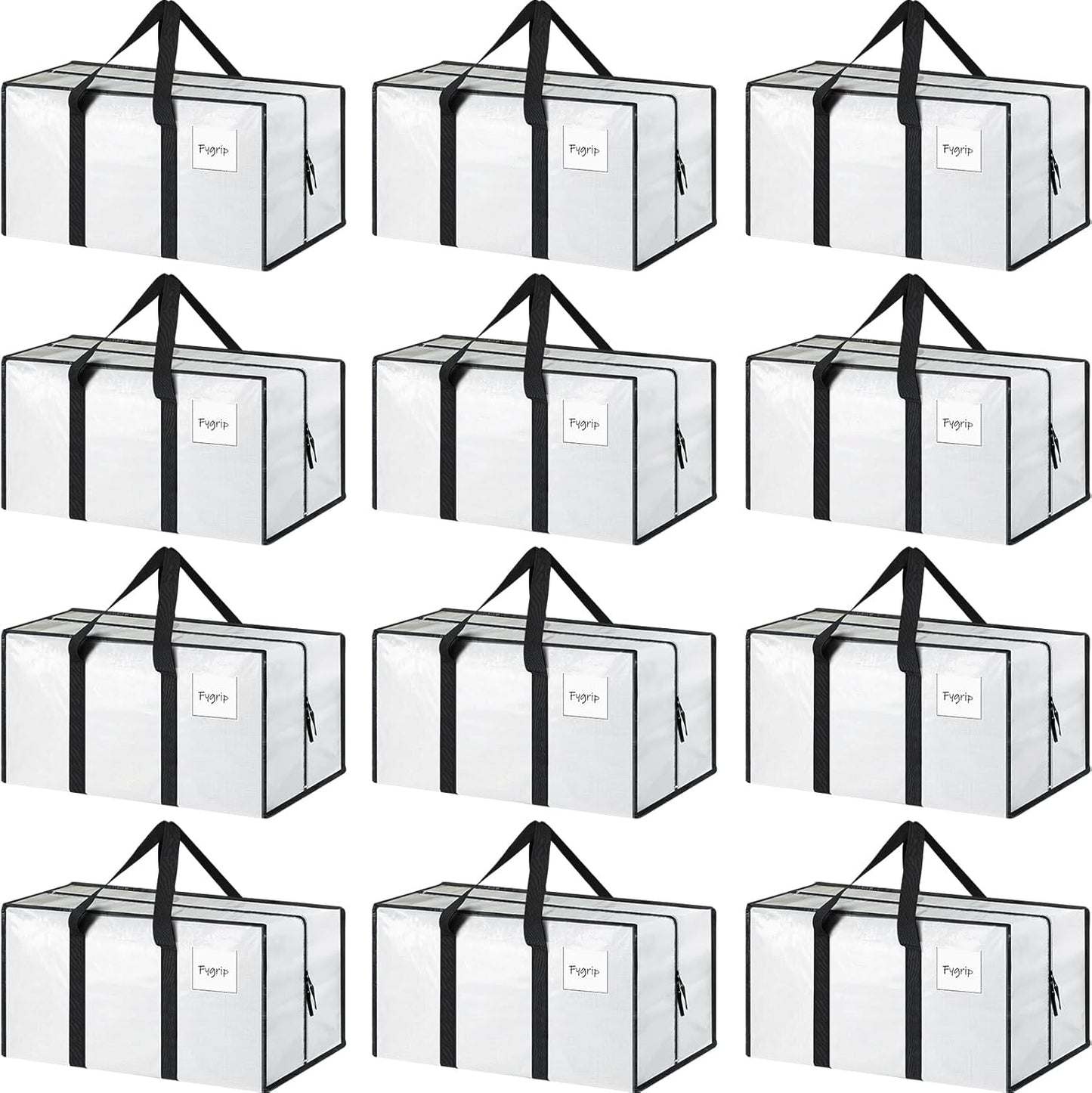 12 Pack Extra Heavy Duty Large Moving Bags for Easy Packing
