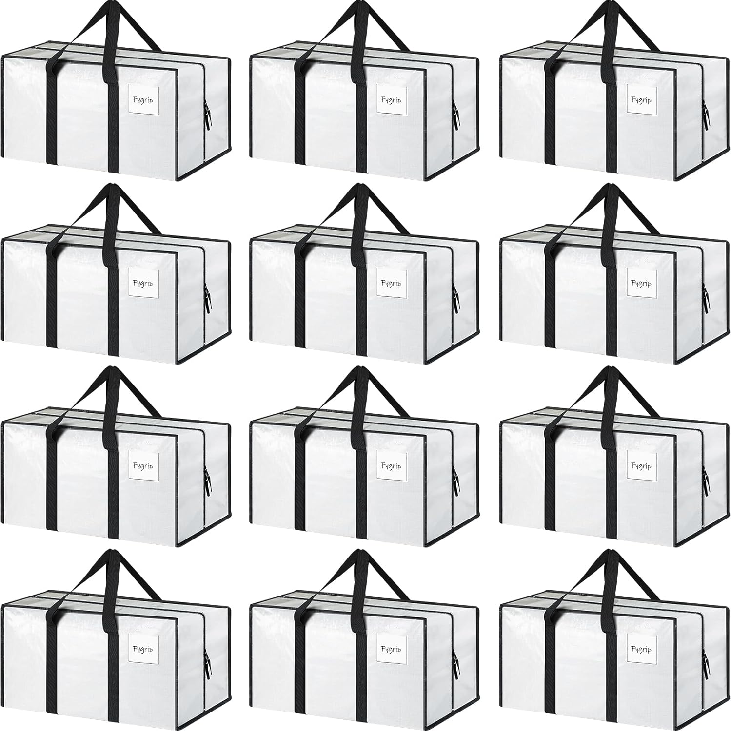 12 Pack Extra Heavy Duty Large Moving Bags for Easy Packing