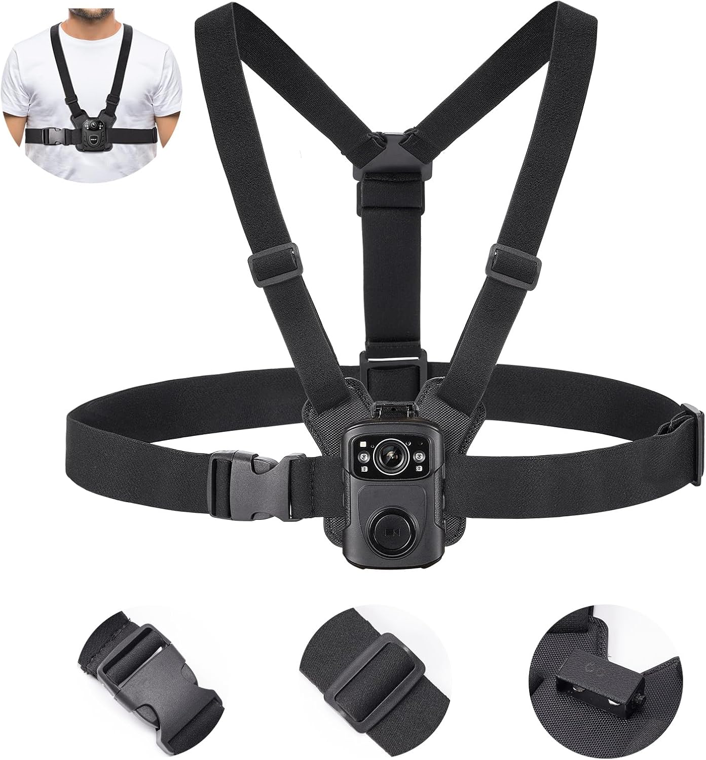BOBLOV Dual Shoulder Mount for Body Worn Camera - Versatile Use