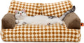 Cat Bed for Indoor Cats Fluffy Sofa Bed - Washable, Non-Slip (26 in)