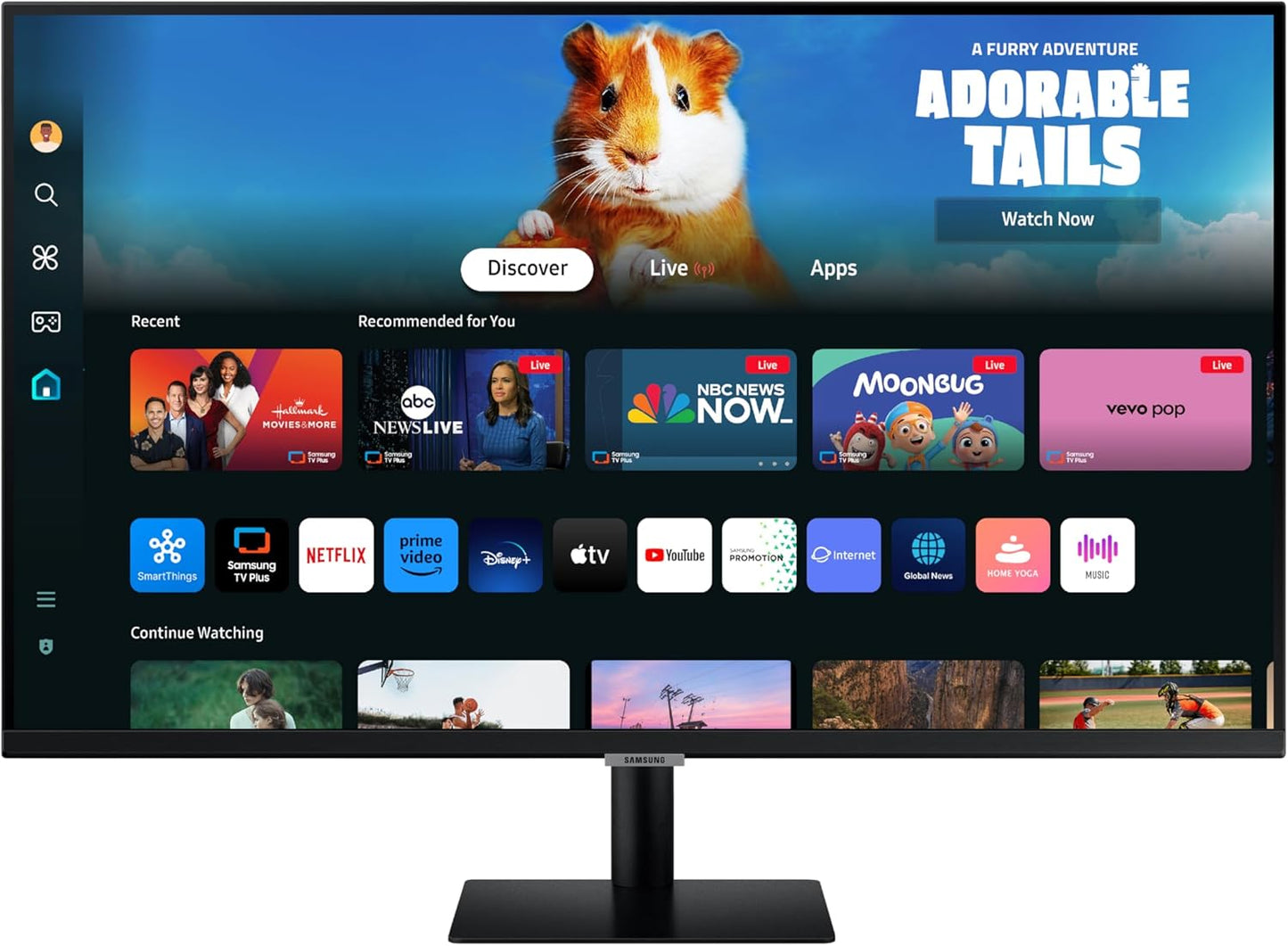 SAMSUNG 32-Inch M5 Smart Monitor with Streaming and Gaming Hub