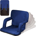 Navy Blue Reclining Stadium Seat with Back Support - Ventura