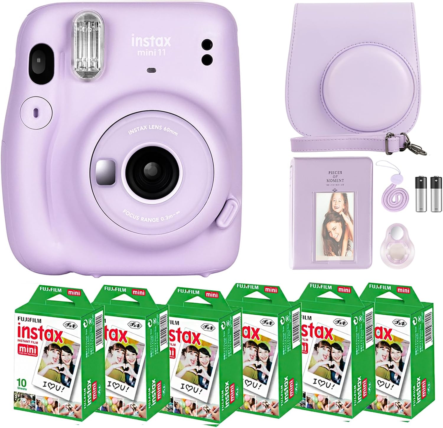 Fujifilm Instax Mini 11 Camera Bundle with Accessories and Film