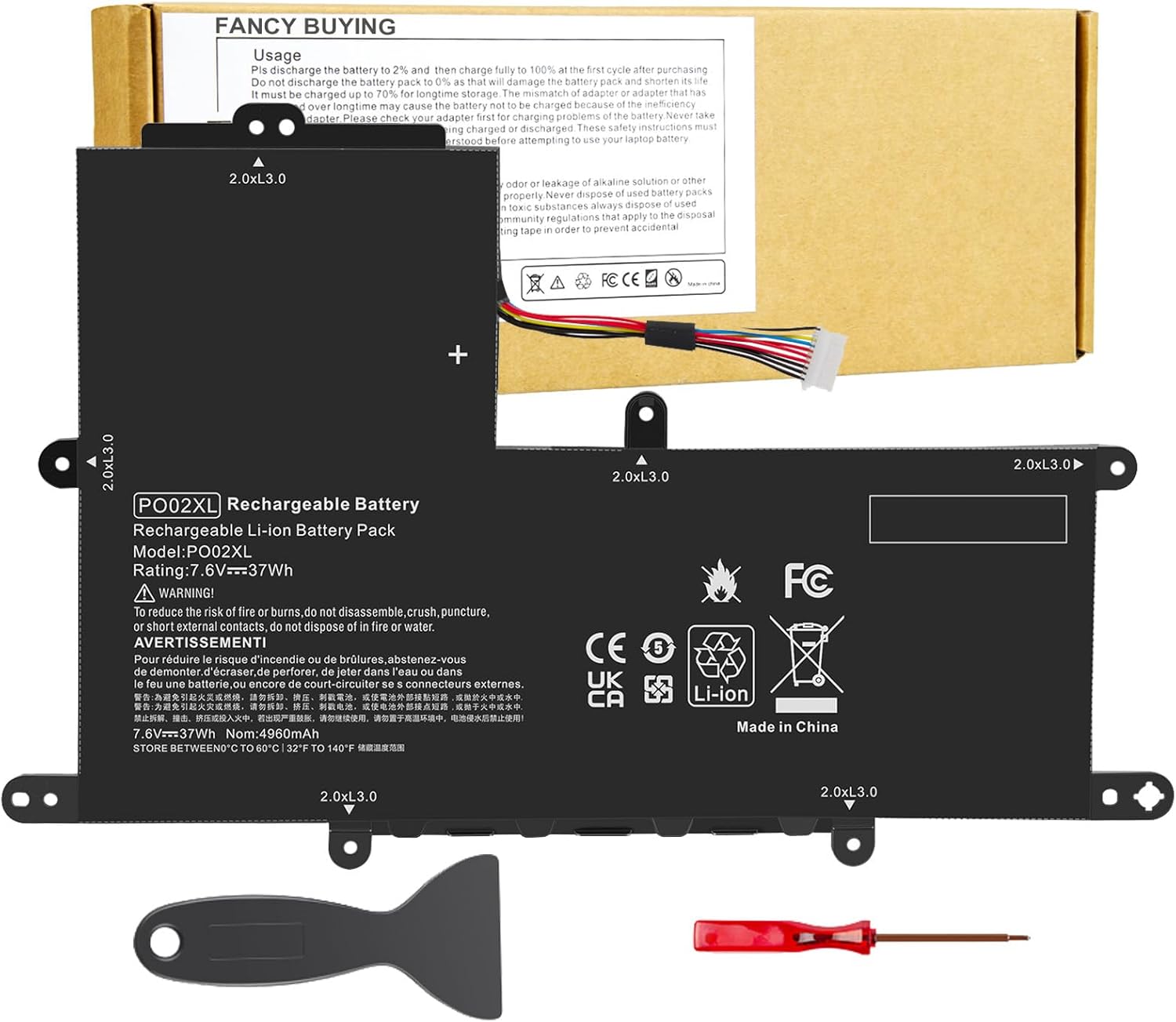 PO02XL Laptop Battery for HP Stream 11 Series - Reliable Power
