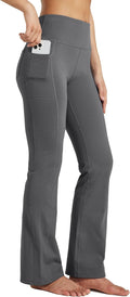Women's Fleece Lined Yoga Bootcut Pants - High Waisted Warmth
