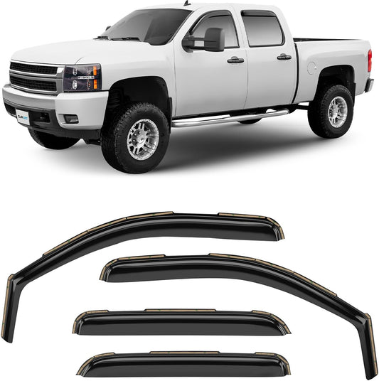 CLIM ART In-Channel Rain Guards for Chevrolet Silverado 2007-2013