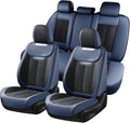 Coverado Front and Back Seat Covers Nappa Leather Full Set - Luxury