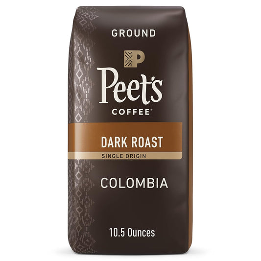Peet's Dark Roast Colombian Ground Coffee - Bold Flavor