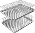 ROTTAY Baking Sheet Half Sheet Pan Set - Heavy Duty Stainless Steel