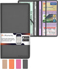 Premium Leather Car Registration & Insurance Card Holder - Compact