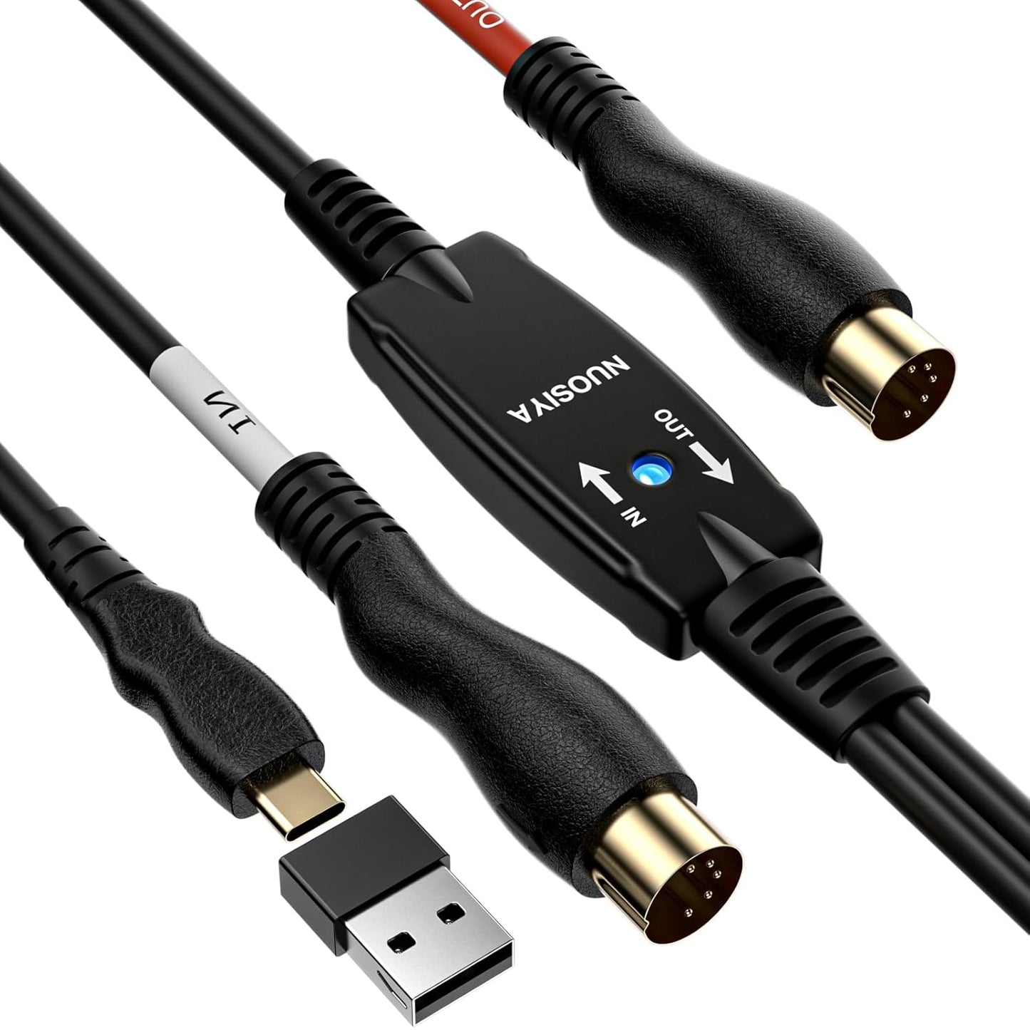 NUOSIYA Type-C MIDI Cable: Connect Music Gear Effortlessly