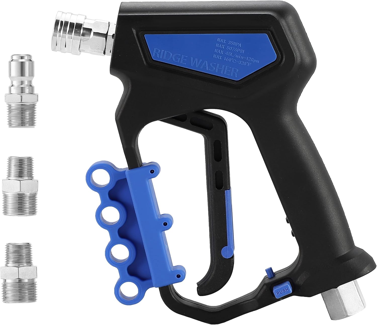 RIDGE WASHER Swivel Gun: 5000 PSI Power, Easy Connector
