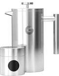 French Press Coffee Maker 34oz Stainless Steel - Keeps Coffee Hot