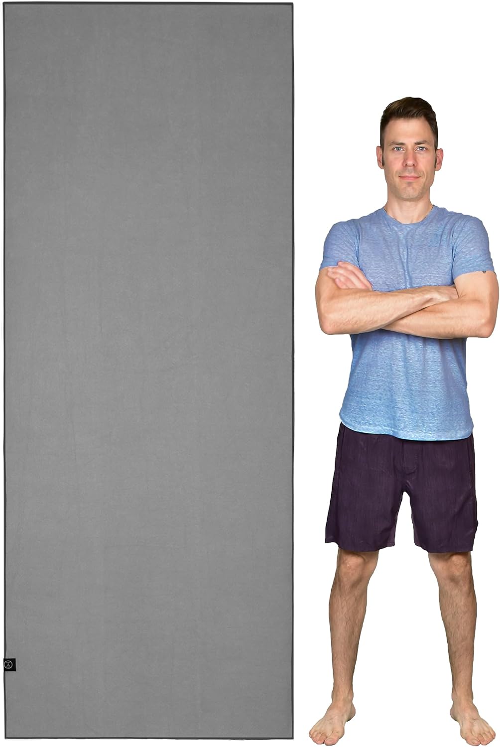 Ultimate Grip & Absorbency for Hot Yoga! (Nube Gris, XL)