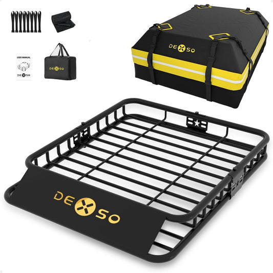 46in x 36in Universal Roof Rack Basket for SUVs and Trucks