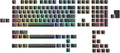 Glorious Aura V2 PBT Pudding Keycaps (Black) - Vibrant RGB Accent