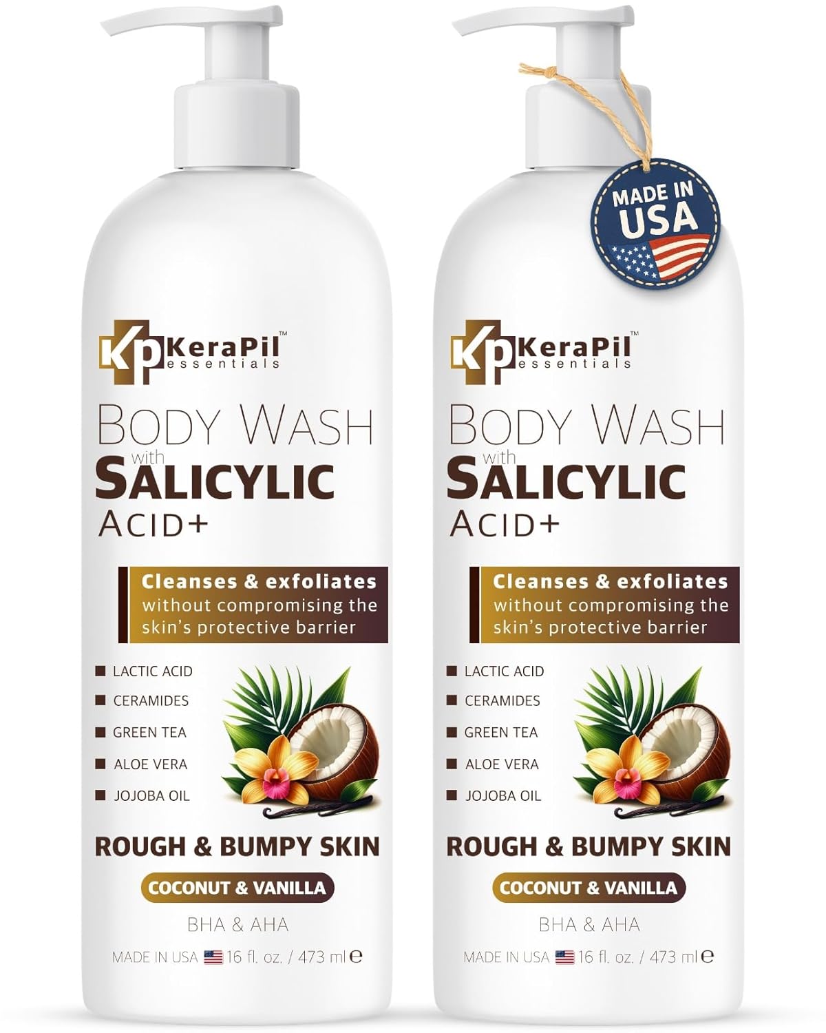 Exfoliating Body Wash with Salicylic Acid for Smooth Skin