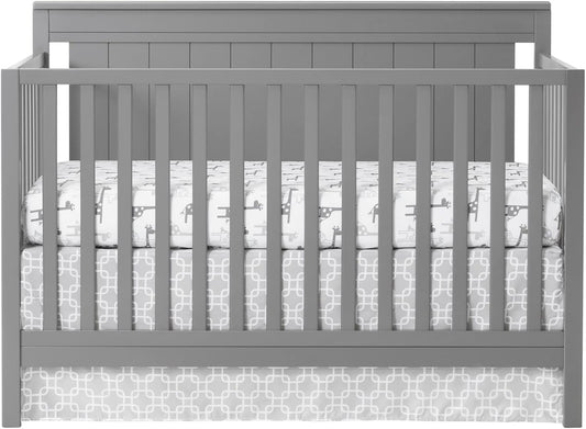 Oxford Baby Lazio 4-in-1 Convertible Crib for Safe Sleep