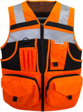 High Visibility Safety Vest with 10 Pockets - Oxford Fabric 3M