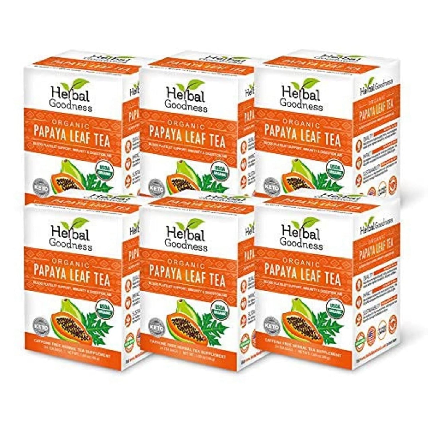 Organic Papaya Leaf Tea for Blood Platelet and Digestion Support