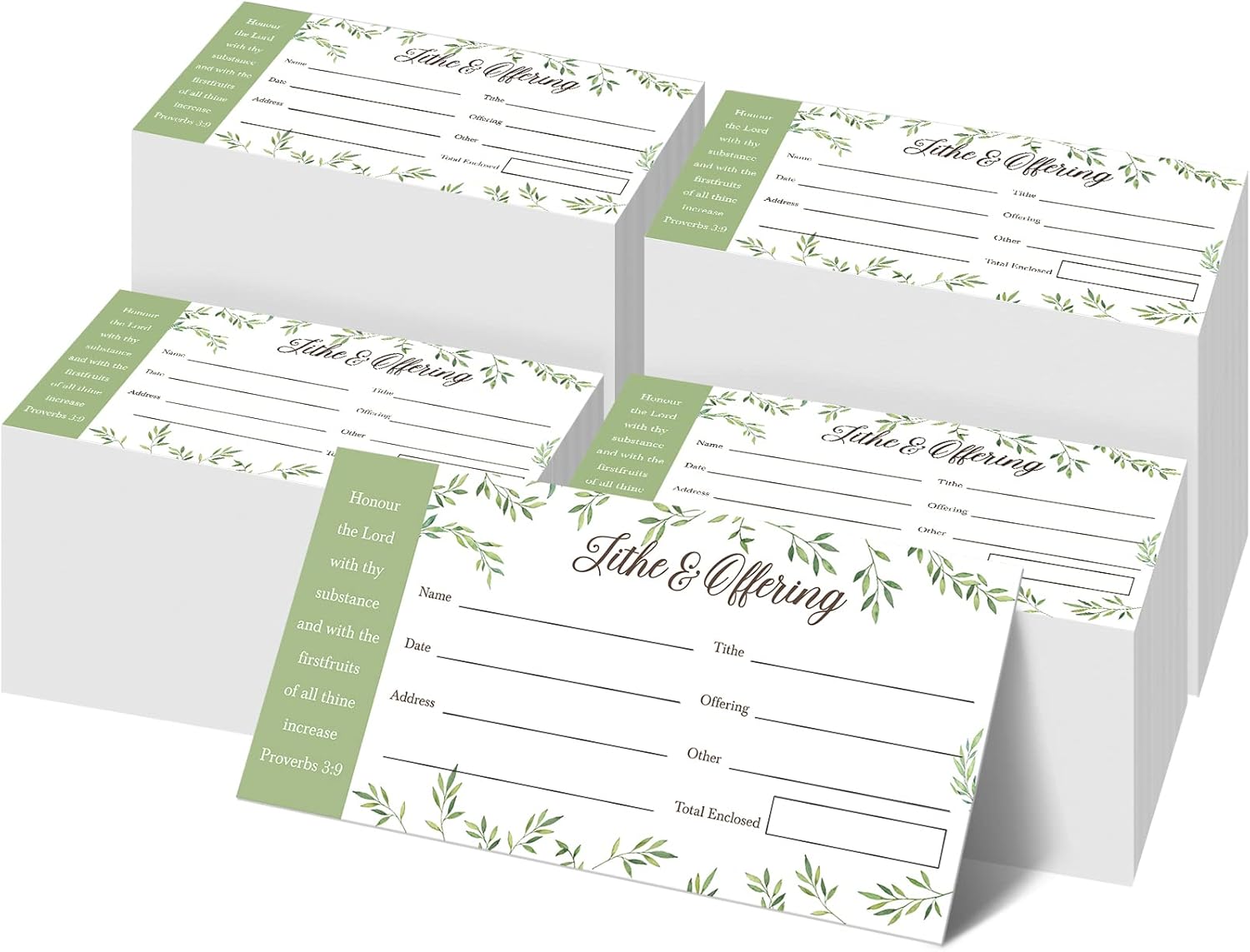 Woanger 1000 Count Church Offering Envelopes for Tithes