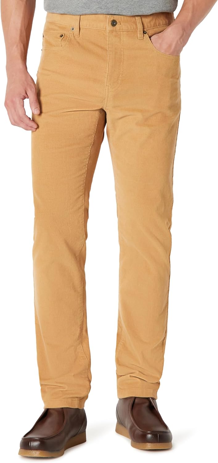 Slim Fit 5 Pocket Corduroy Pants for Men - Comfortable Style