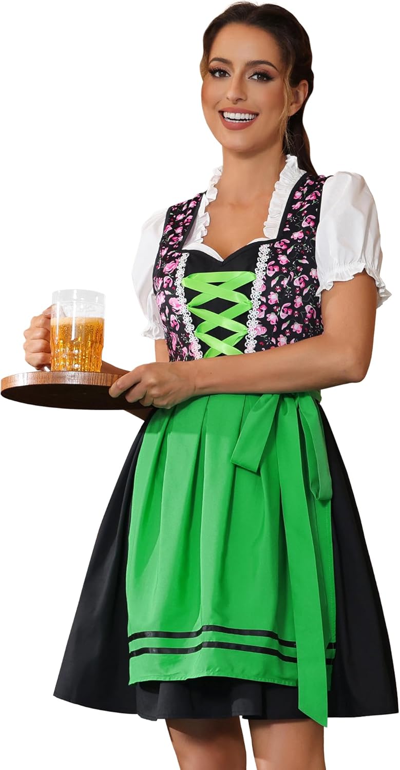 Oktoberfest Dress Costume Dirndl Dresses for Women - Bavarian Style