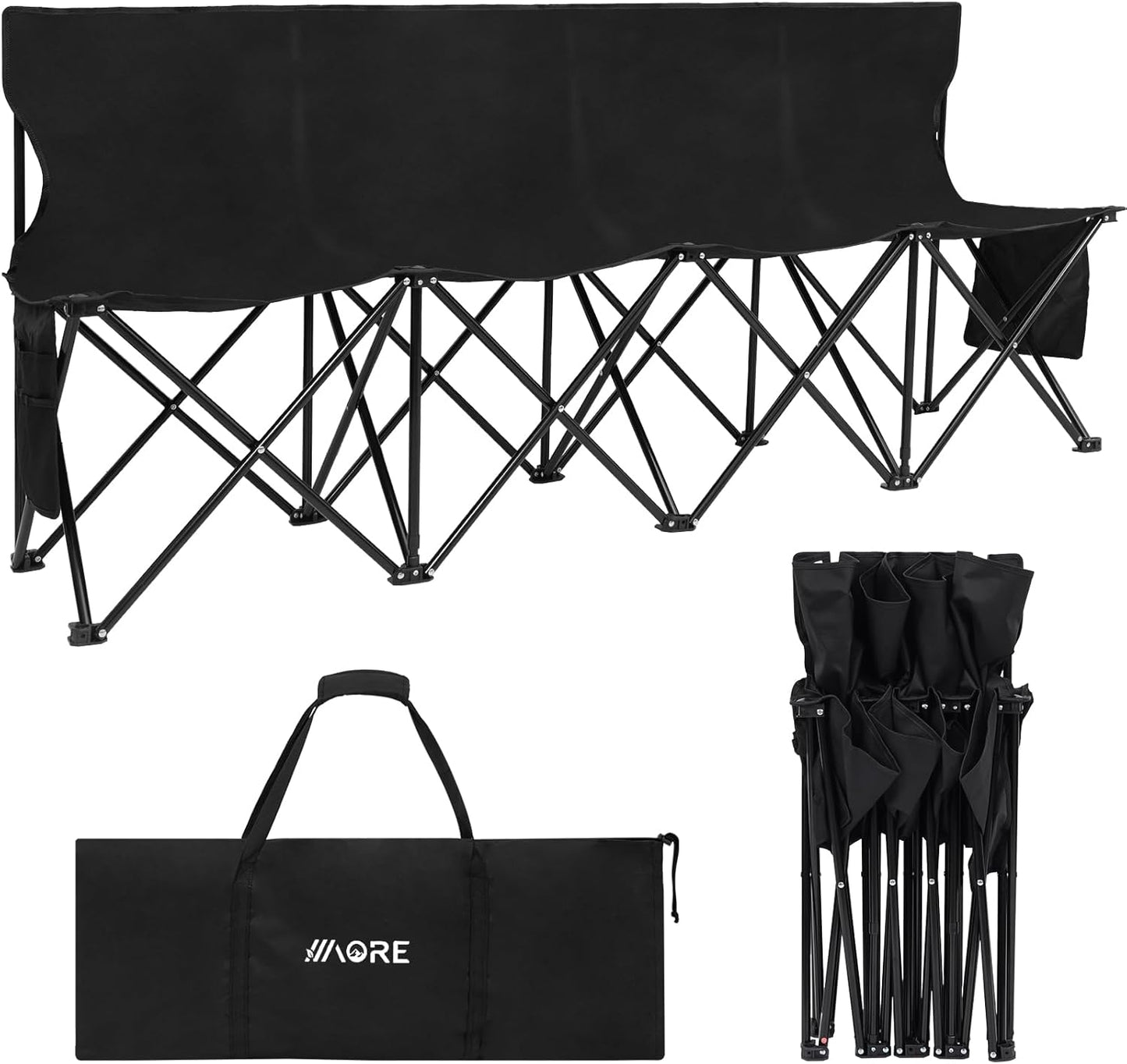1MORE Soccer Bench - Portable Folding Team Bench for Events
