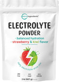 Hydration Electrolyte Powder with Natural Strawberry Kiwi Flavor