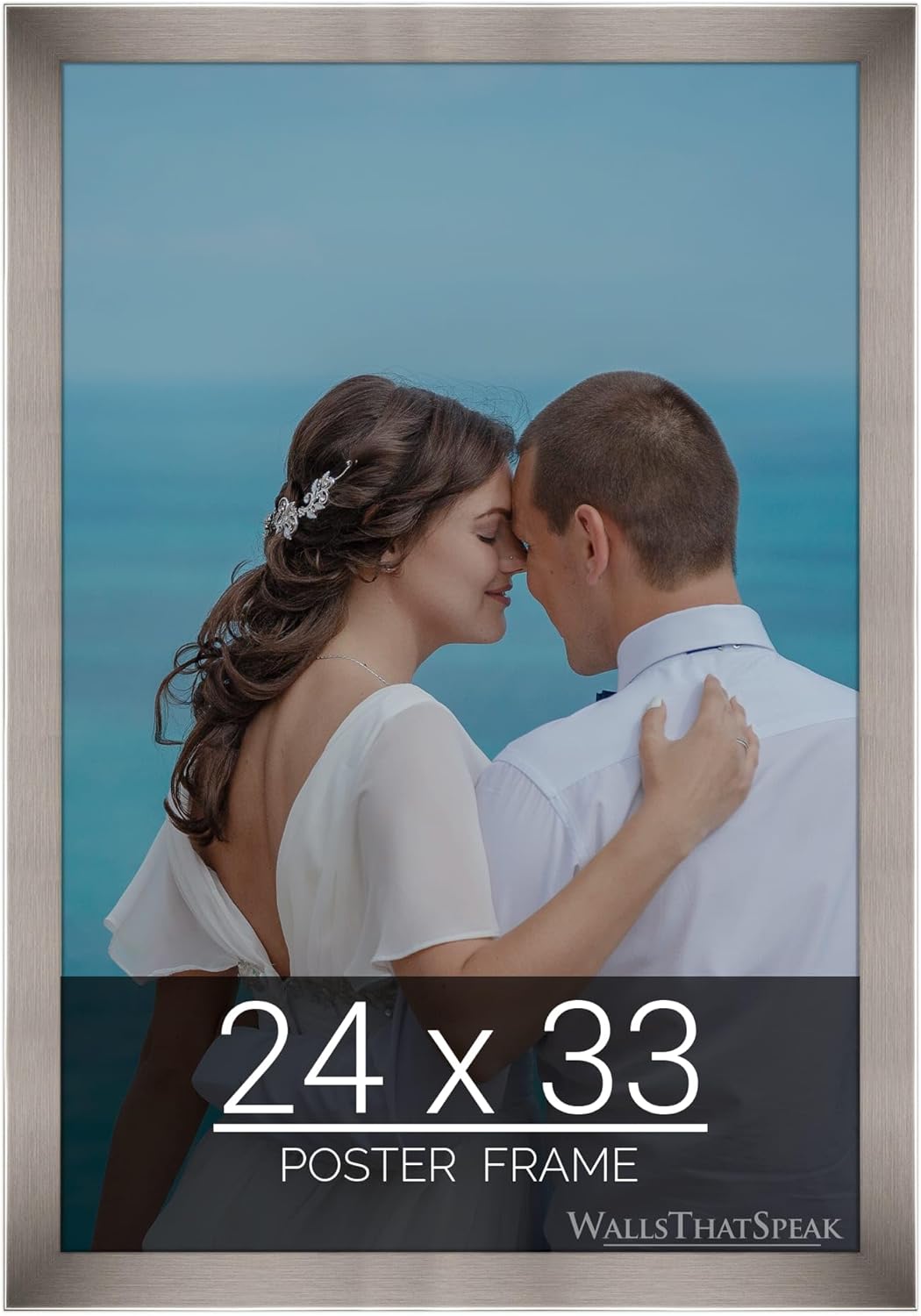 24x33 Stainless Picture Frame for Puzzles and Artwork Display