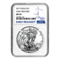 USA 2017 $1 American Silver Eagle Coin MS70 NGC - Perfect Condition