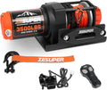 3500 lb Waterproof Winch Electric Winch Kit - Synthetic Rope, Wireless
