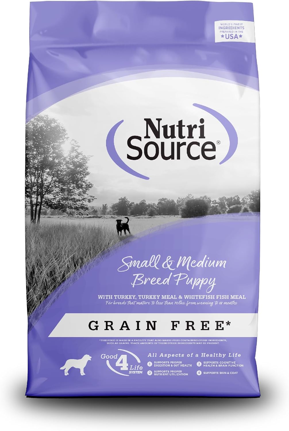 NutriSource Grain Free Dry Puppy Food for Small Breeds 12LB
