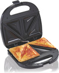 Hamilton Beach Sealed Sandwich Maker: PFAS-Free Nonstick Plates, Easy Storage