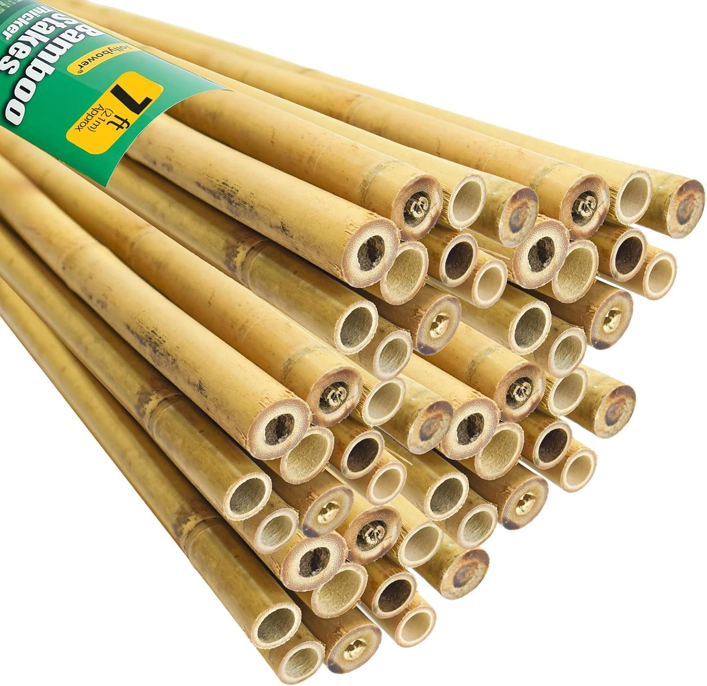 3/4in D 7 Feet Bamboo Stakes for Heavy-Duty Plant Support