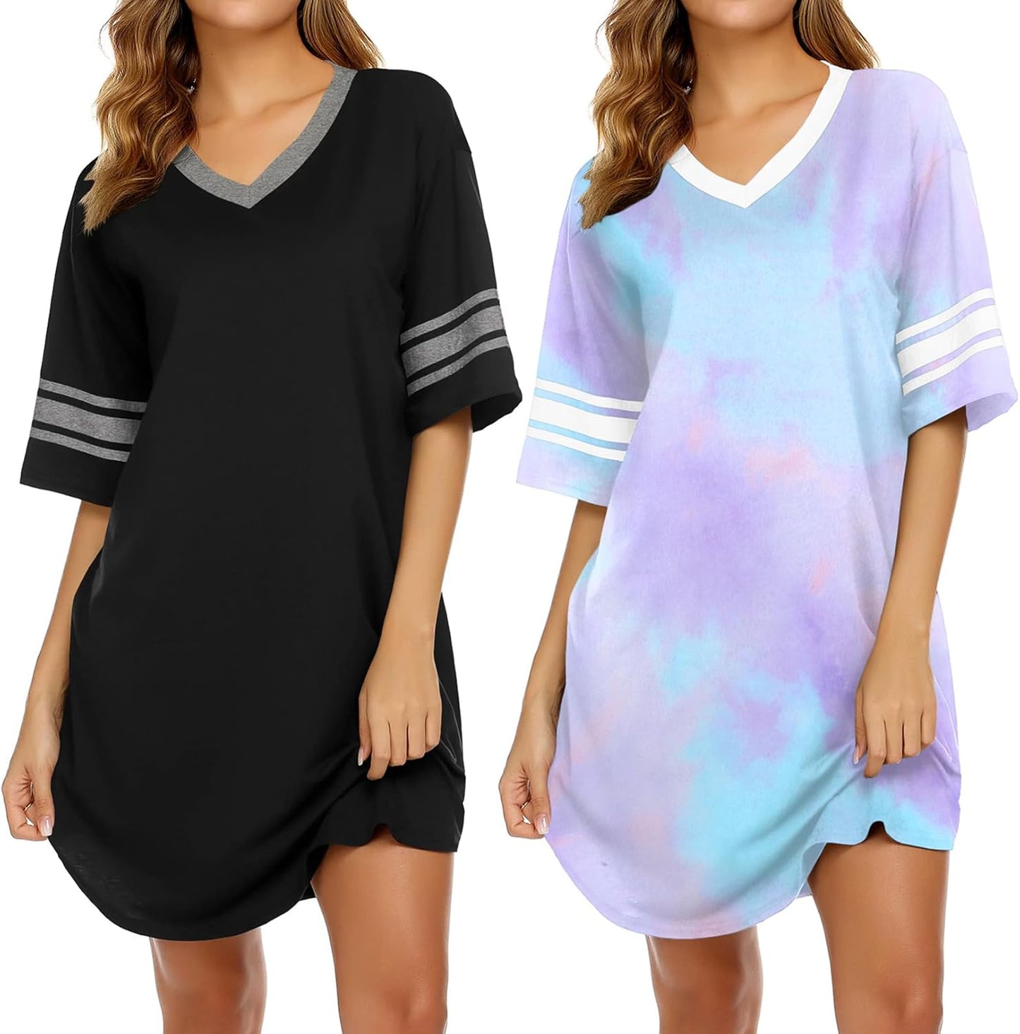 Ekouaer Nightgowns for Women - Comfortable Sleepwear Set